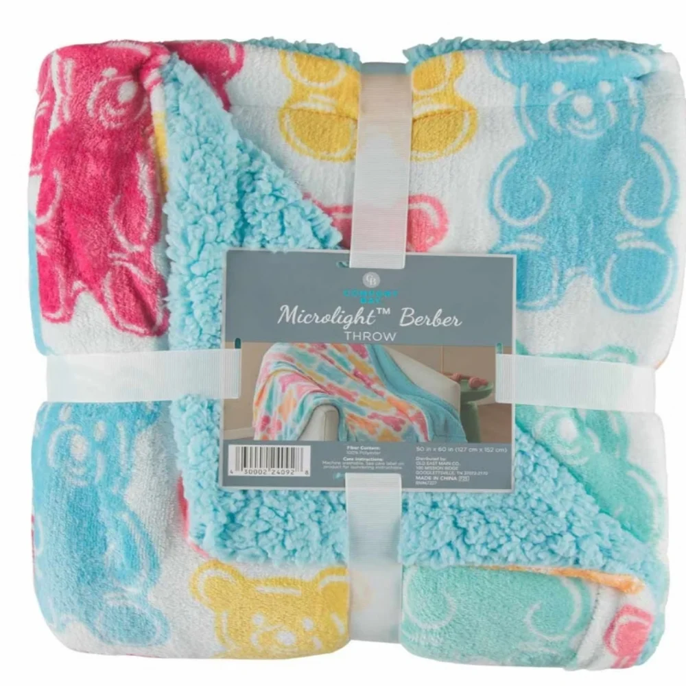 Microlight Berber Throw Blanket